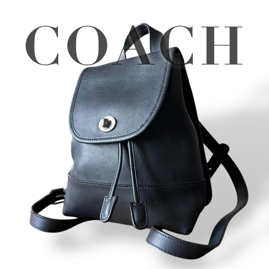 極美品✨ オールドコーチ ミニリュック ターンロック グラブタンレザー