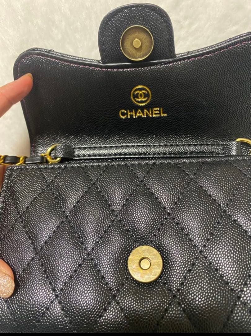 新品 CHANEL ノベルティ チェーンウォレット 財布 バッグ 新品 CHANEL