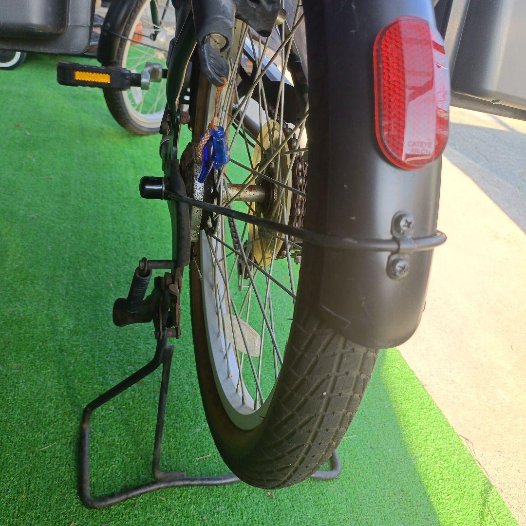 引取中】子供乗せ自転車 （fides20インチ濃い緑）非電動