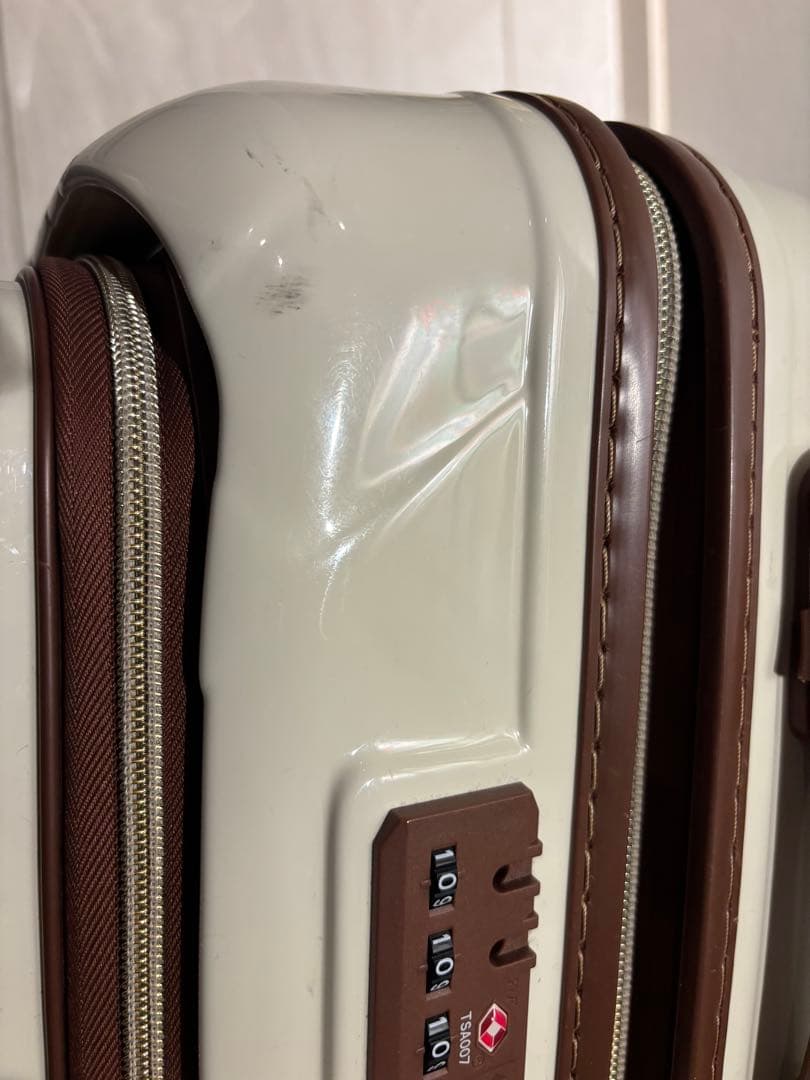 STRATIC スーツケース レザー&モア ミルク