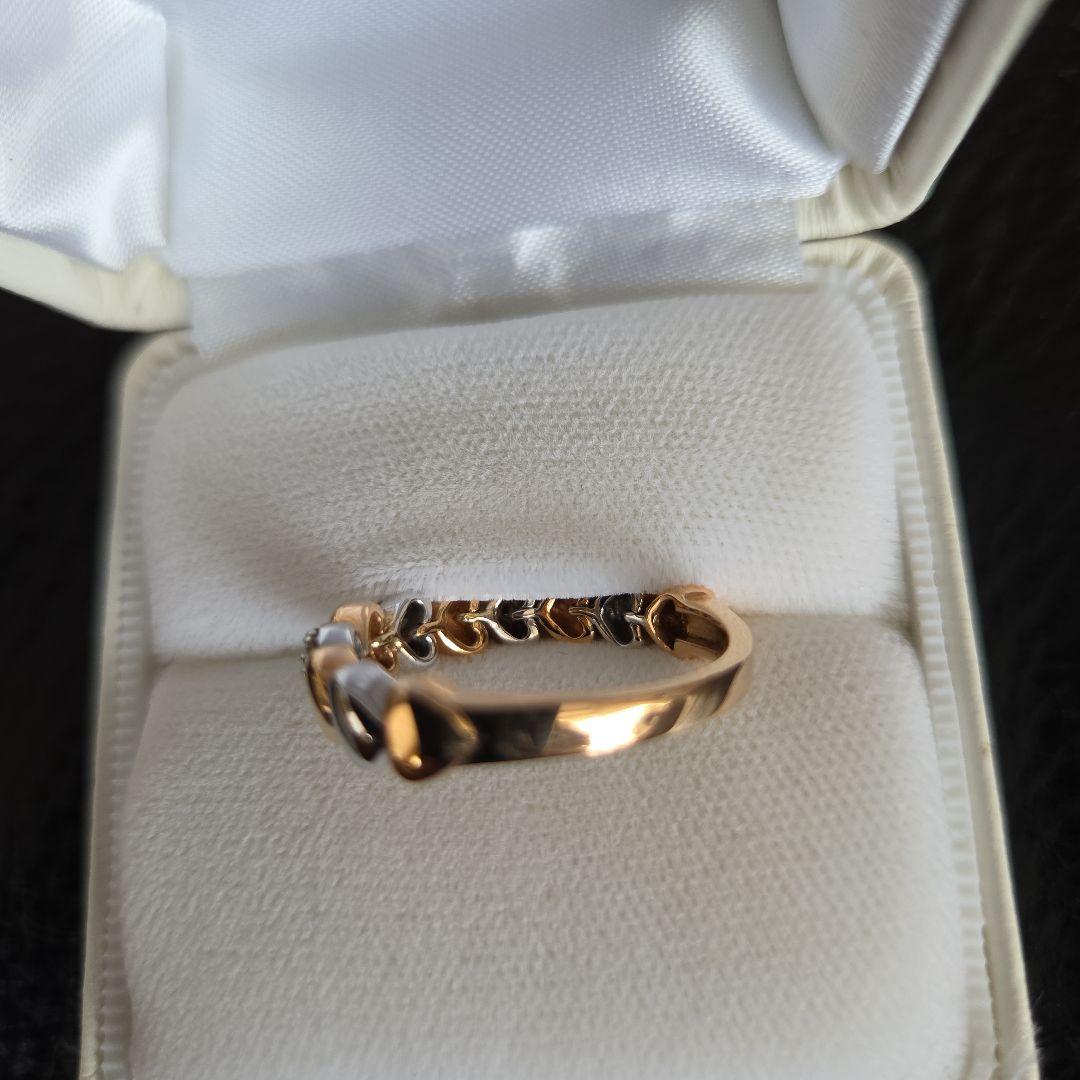 GSTV 購入 18K総量7gハート型ゴールドトーンリング - メルカリ