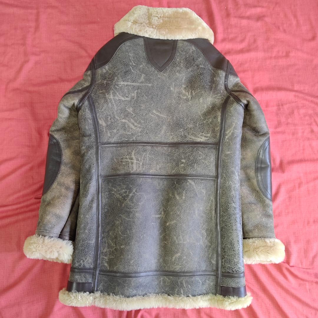 未使用！8010GEKKO ロング丈B-3フライトジャケット ムートン コート