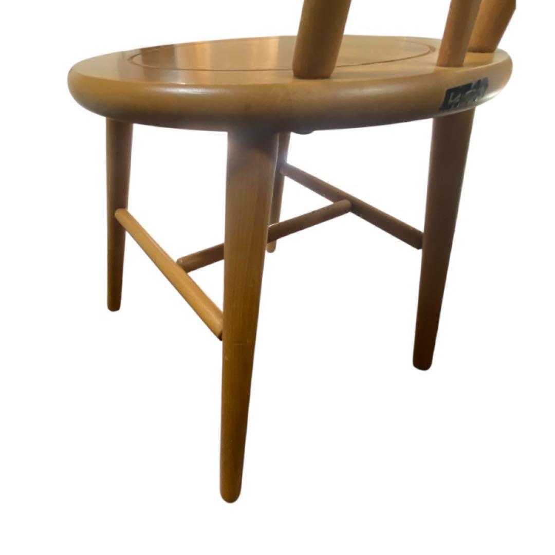 コイズミ KOIZUMI 木製椅子 丸形 天然木 ダイニングチェア