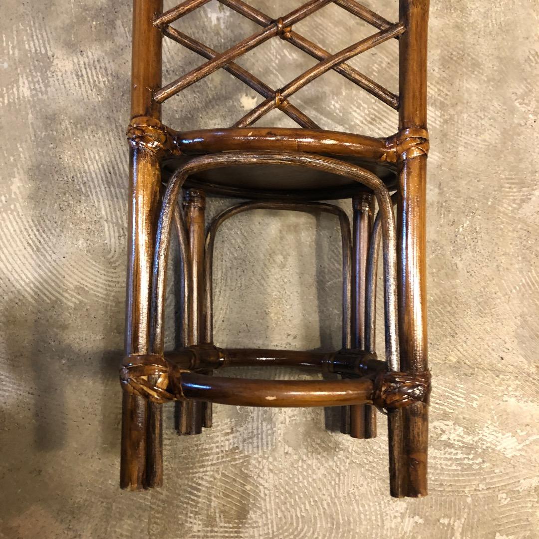 ラタン ハイバックスツール ミニ椅子 インテリア用 ティスプレイ 花台