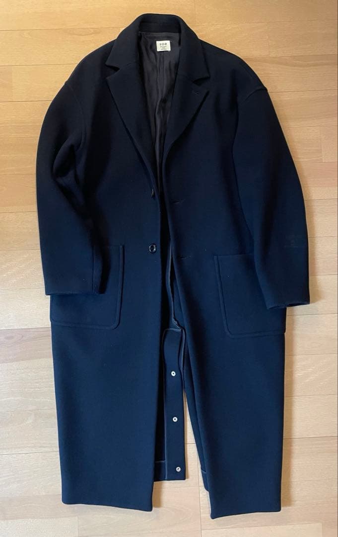 soe ready to wear 2018 ネイビー チェスターコート WEB限定/OUTLET】【BL】ウールブレンドチェスターコート/ネイビー/NANO