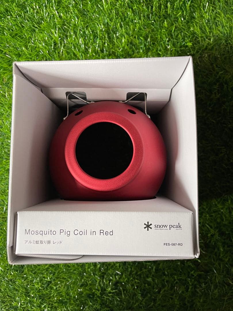 スノーピーク アルミ蚊取り豚 レッド L108593381 - 登山・クライミング