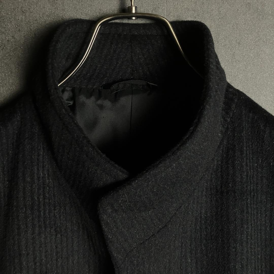 最 安値 でファッション - アンゴラ100% 黒 ミドルコート 上質素材 XL