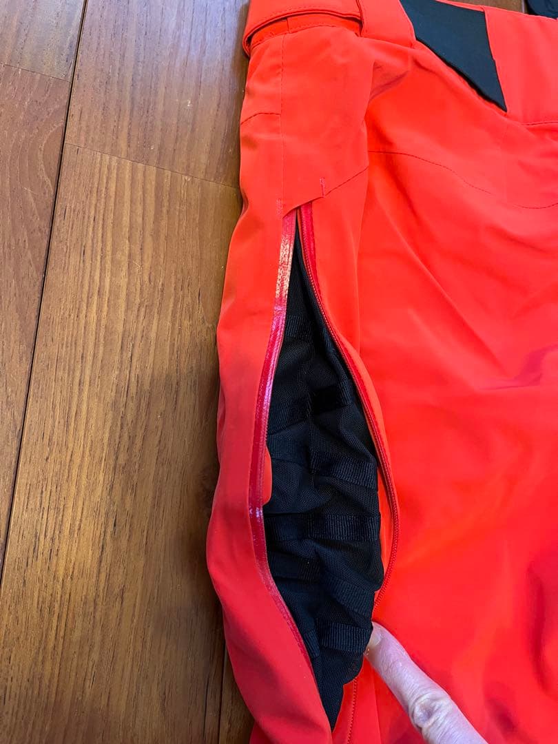 超美品！Schöffel 赤 スキーウェア サスペンダー付き Lサイズ - メルカリ