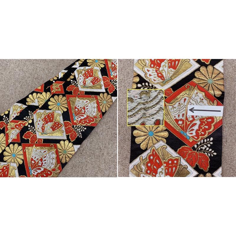 601ag25◎七五三 五歳七歳 女児 アンティーク着物&丸帯 レトロ