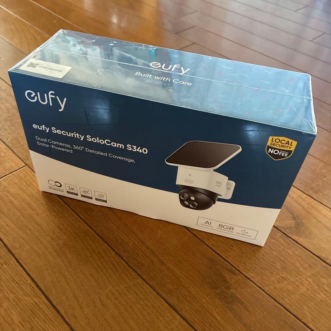 【新品、未使用】eufy Security SoloCam S340 Amazon.co.jp: Anker Eufy SoloCam S340（屋外防犯カメラ）【ソーラー