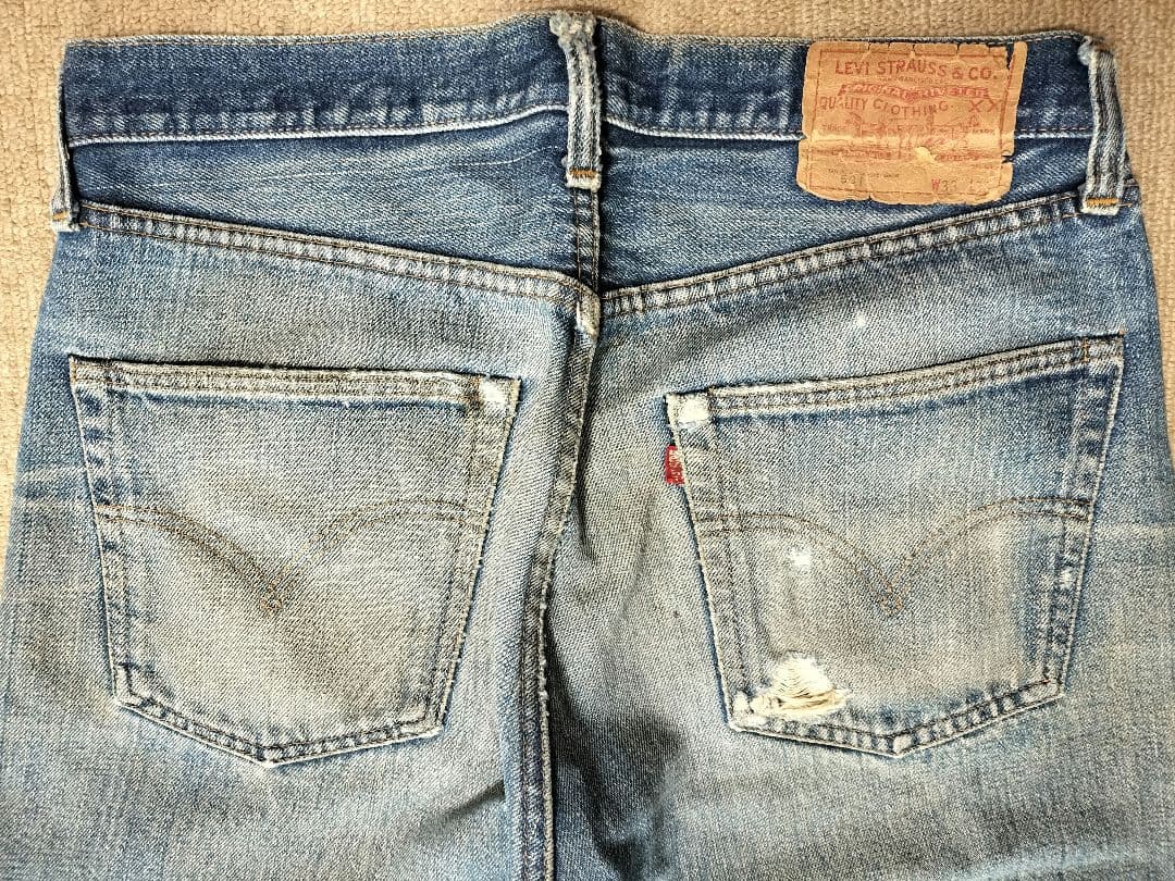 s*ー様 Levi's 501 66前期 W33 ヴィンテージ ノーリペア - メルカリ
