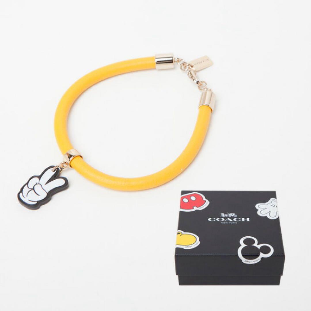 【限定コラボ】訳あり新品 COACH×DISNEY レザーブレスレット 箱付 限定コラボ】訳あり新品 COACH×DISNEY レザーブレスレット 箱付
