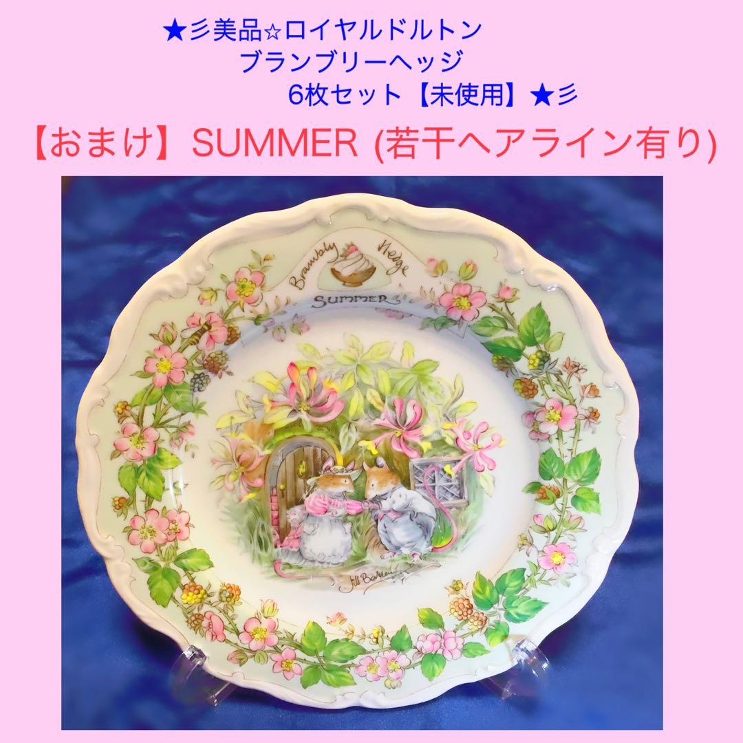 ★彡【美品/未使用】ブランブリーヘッジ 絵皿 《5枚＋1枚おまけ付き》セット★彡