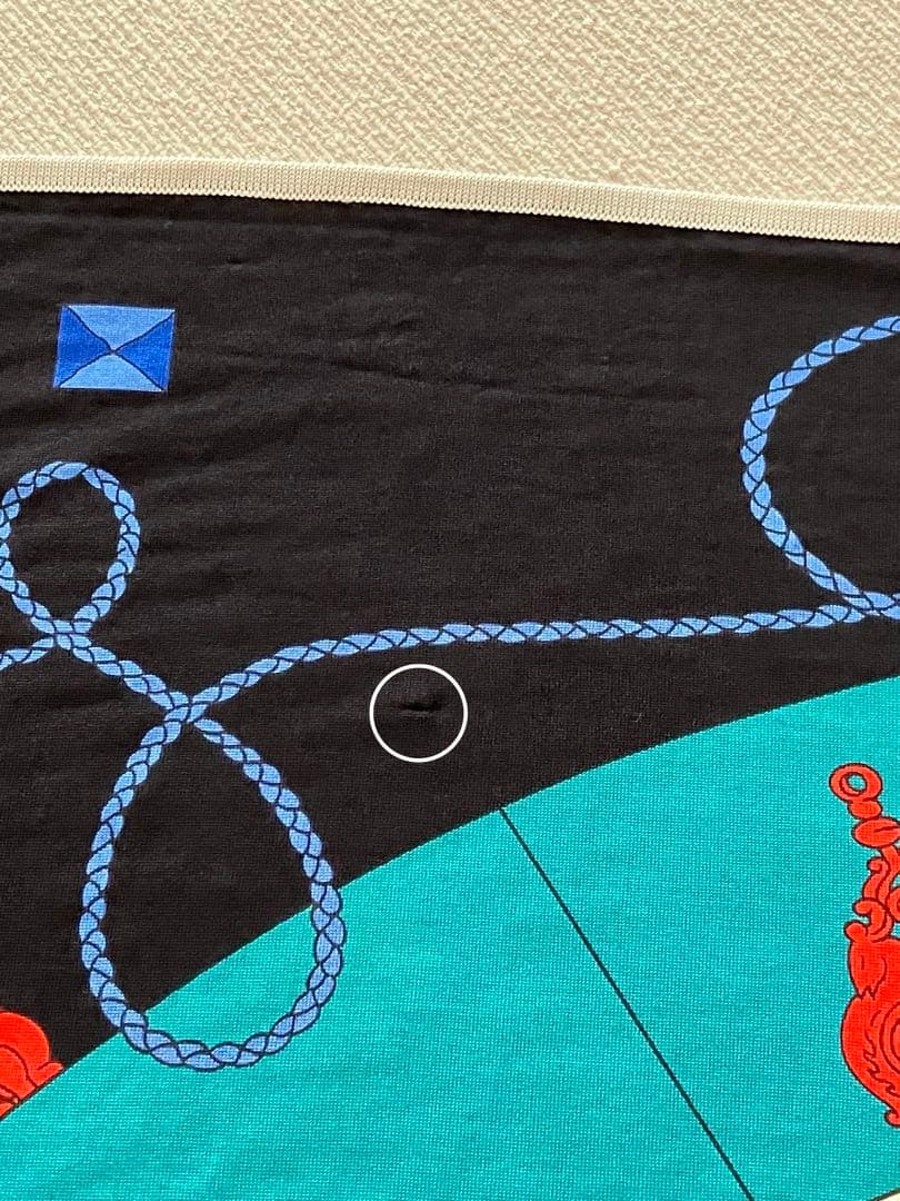 エルメス スカーフ カレ90 鍵への螺旋 シルクジャージ スムー