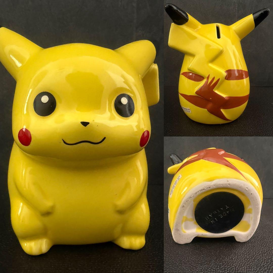 レトロ・希少】ポケモン 貯金箱 陶器製 5体＋アミューズメント2体 L