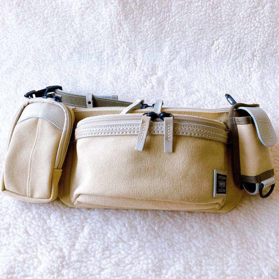 美品✨【PORTER】ポーター DYKE ウエストポーチ 2サイドポーチ