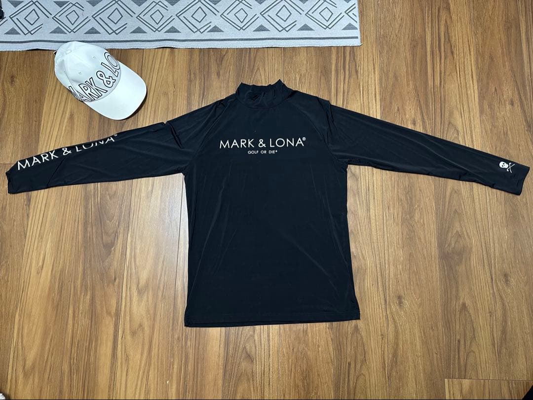 MARK & LONA ブラック長袖シャツ&キャップ MARK & LONA ブラック長袖シャツ&キャップ