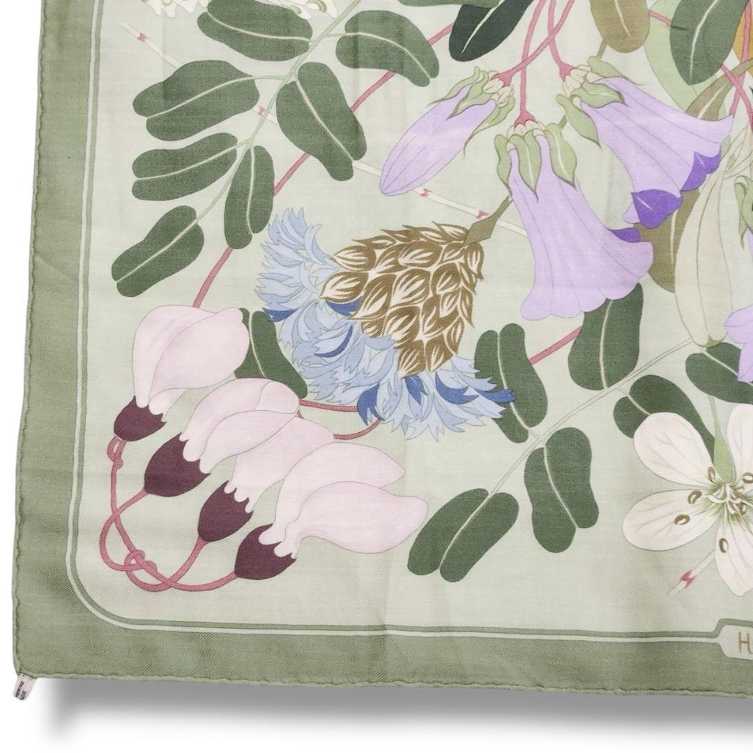 【良品 カシシル】エルメス 大判スカーフ《ギリシャの花》カレ90 タグ付き