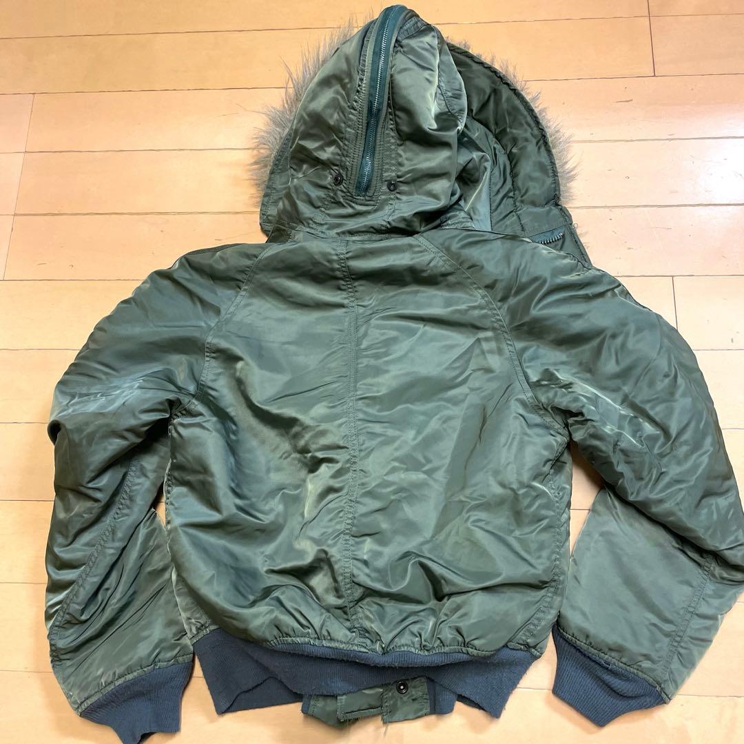 希少！ALPHA N-2B MA1フライトジャケット 短丈Y2Kアメカジ 快適