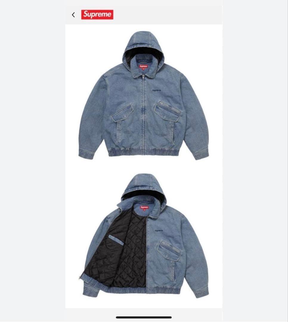 Supreme Hooded Utility Jacket DenimサイズS