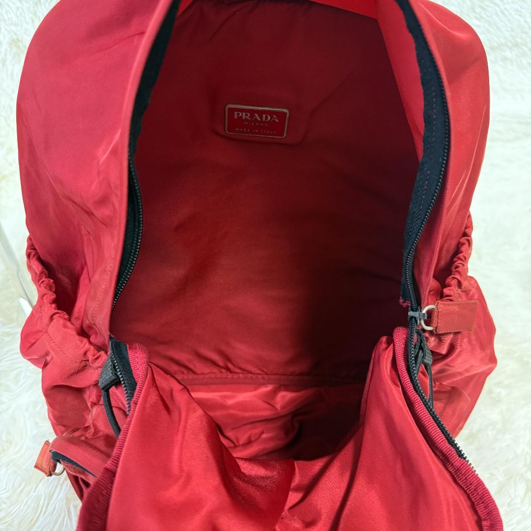 希少✨PRADA プラダ リュック バックパック 三角ロゴ 白タグあり