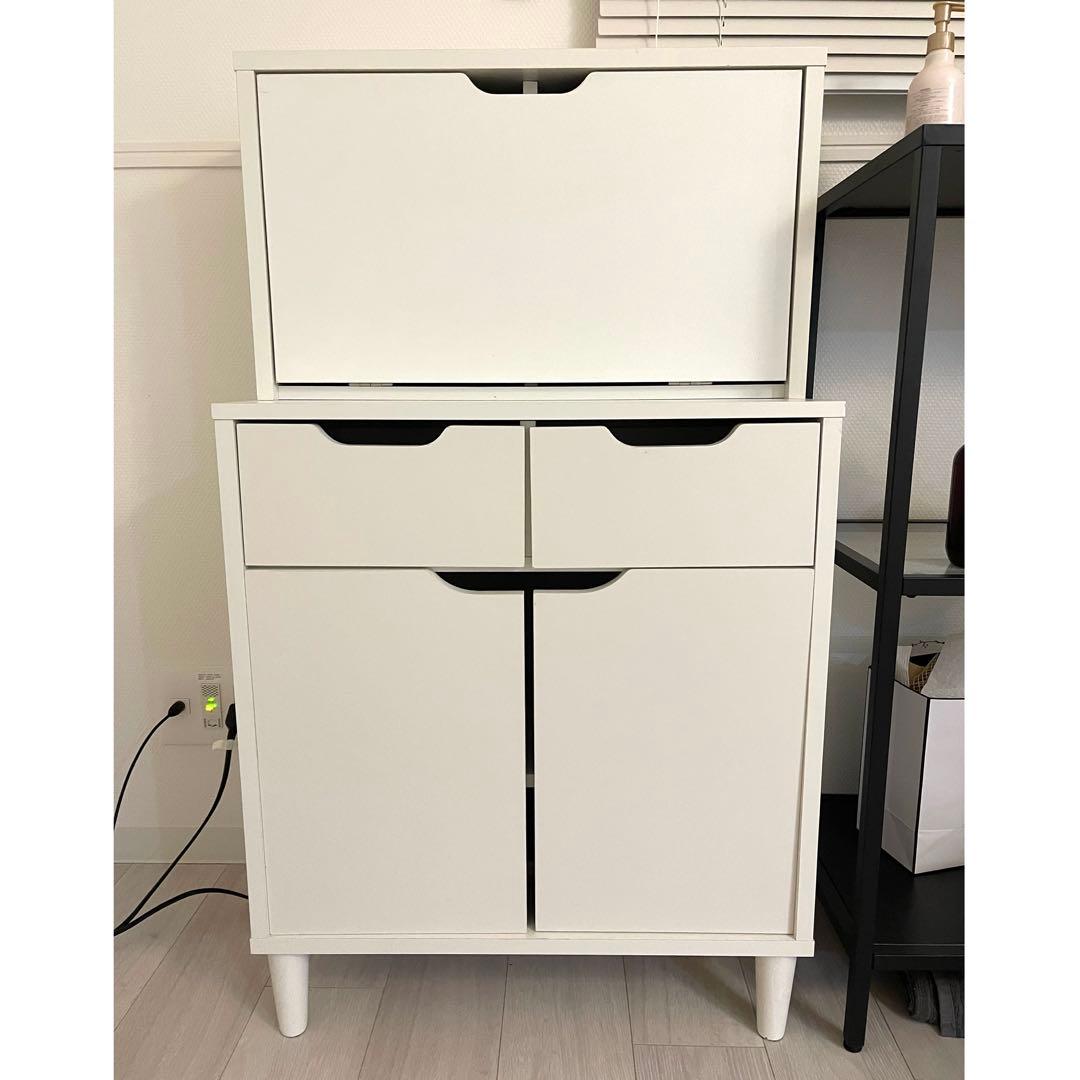 LOWYA チェストドレッサー　コンパクト収納 ドレッサーチェスト(幅60cm) コンパクト収納 ビューロ風 | 【公式