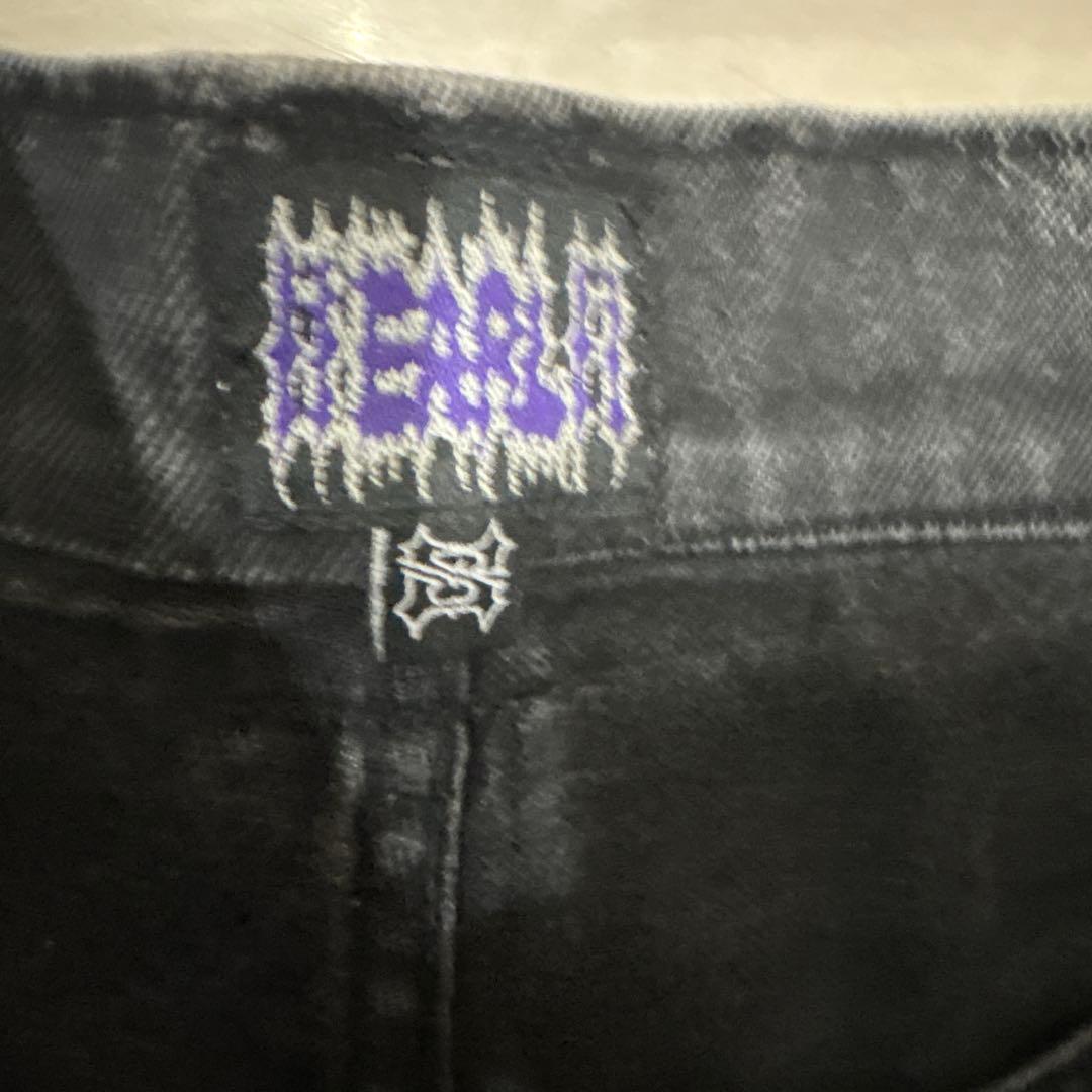 earl skateboards デニム washed black S