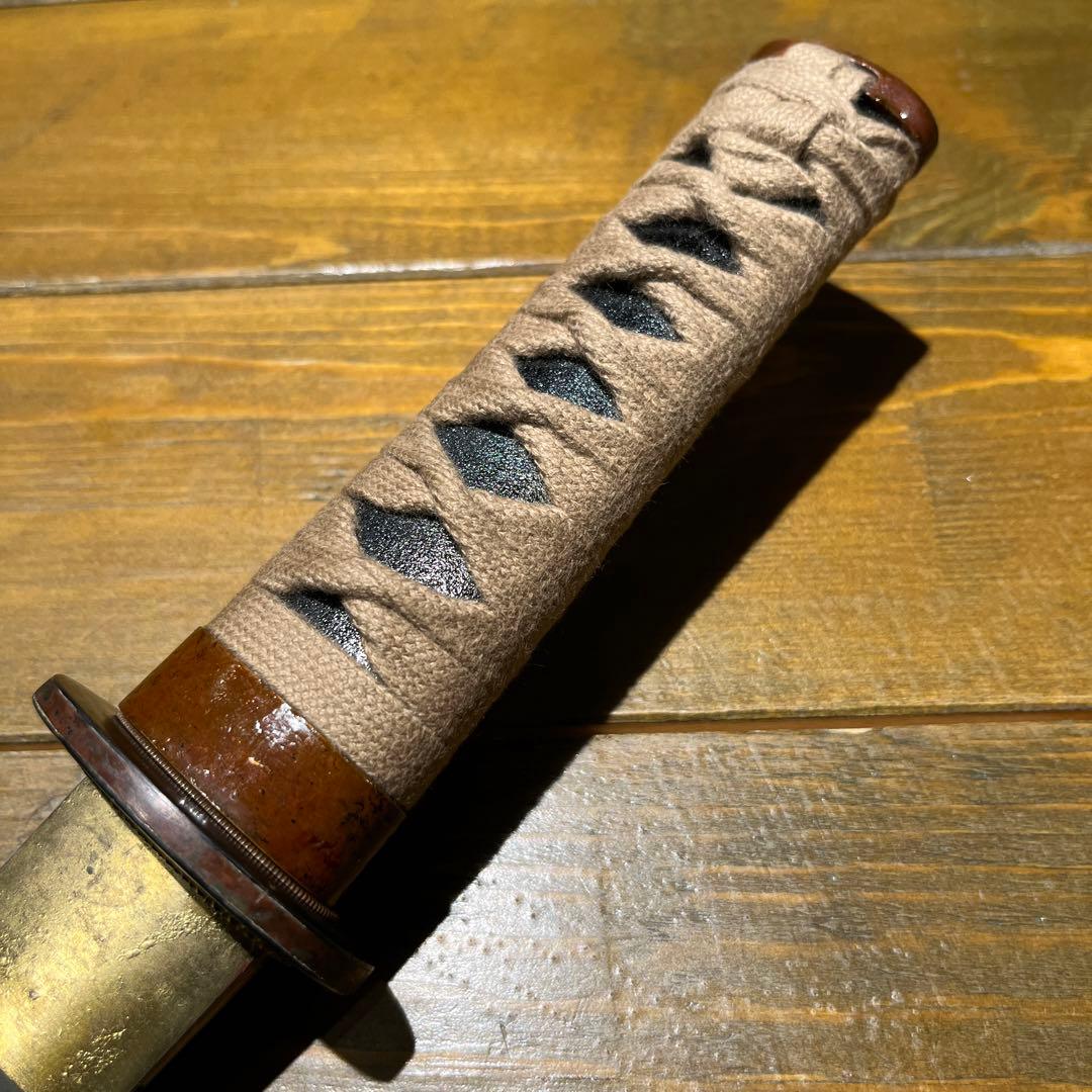 日本刀残欠クラフトナイフNo.36 尾州住正泰 拵 朱鞘 - メルカリ