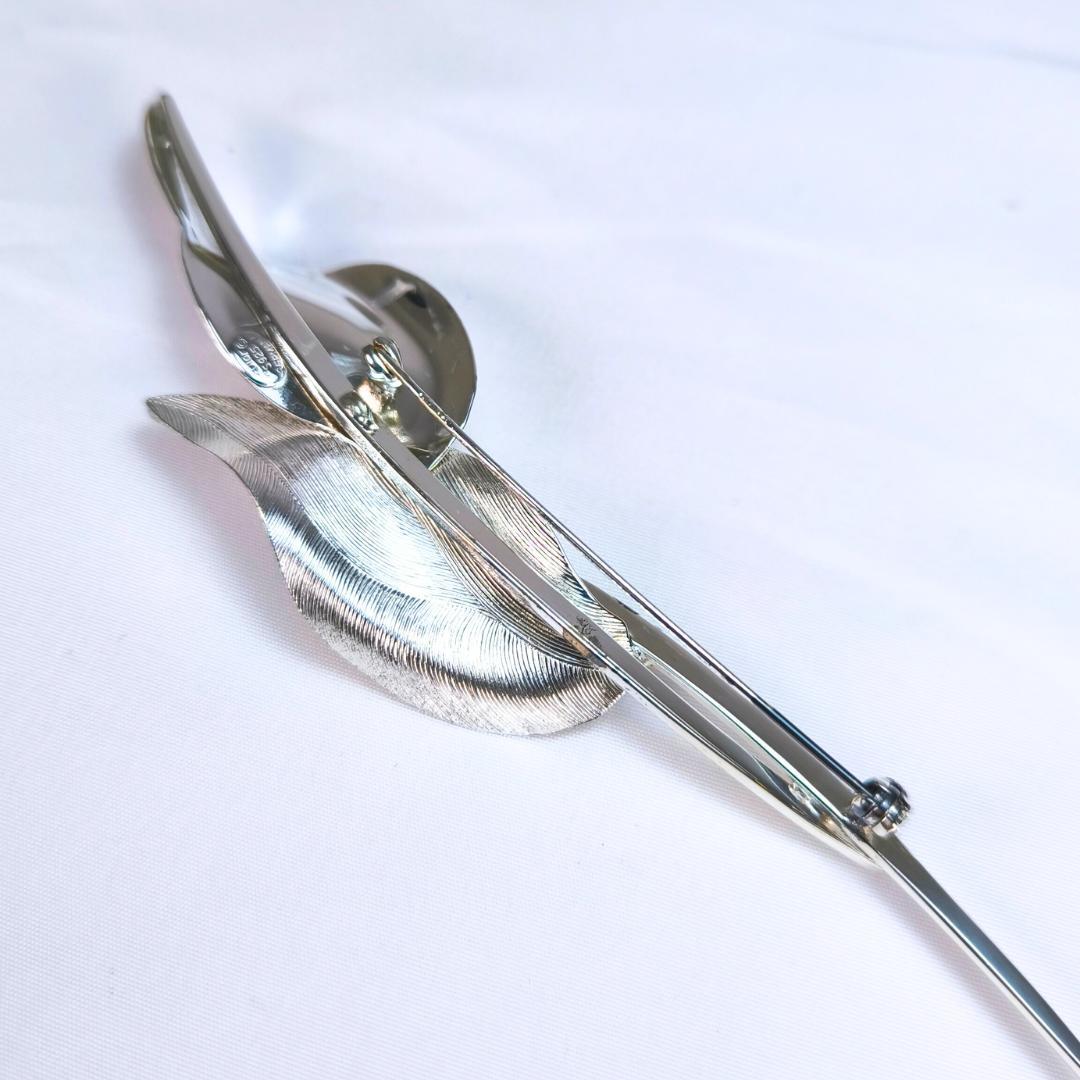 美品】クリスチャンディオール リーフモチーフブローチ SV925 - メルカリ