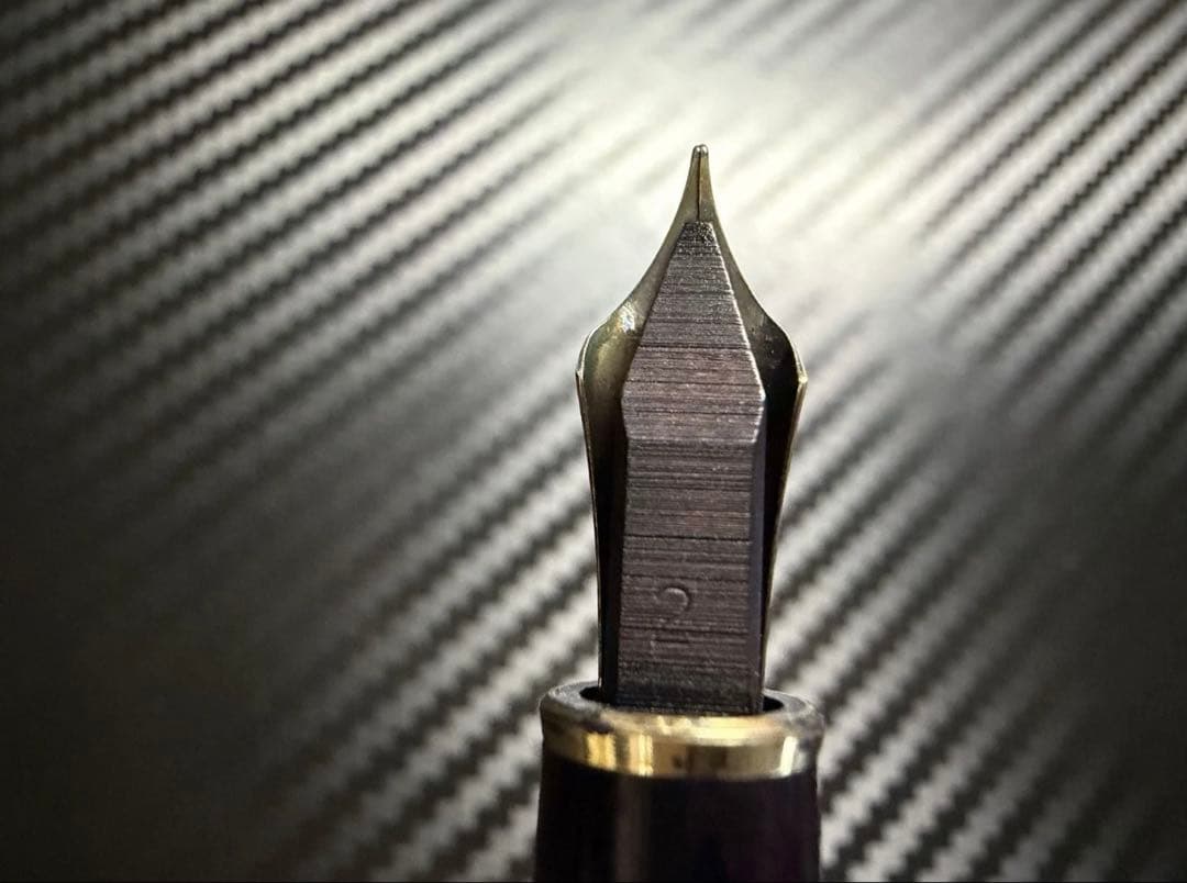 極美品 エボナイト芯 モンブラン 144 ブラック 全金 F 細字 万年筆