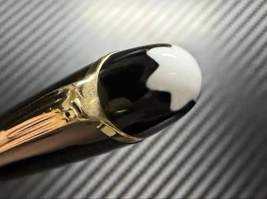 極美品 エボナイト芯 モンブラン 144 ブラック 全金 F 細字 万年筆