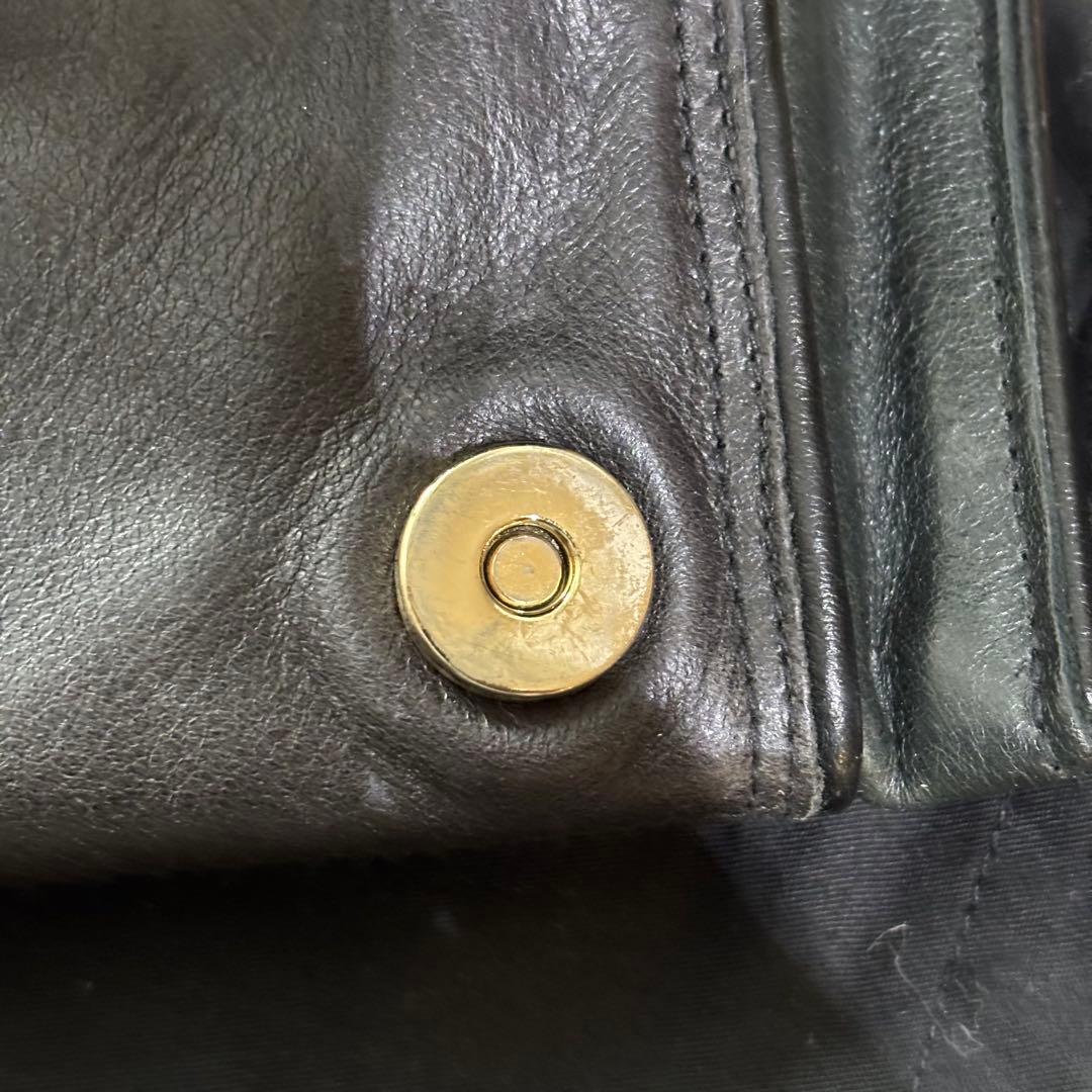 S*g様 《美品》ビヨンセ愛用　ブラッシャーエムデン　ビジュー装飾 ブラックレザ