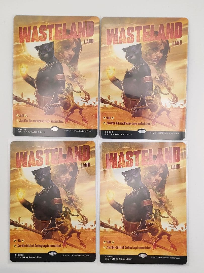 不毛の大地　4枚　ノーマル　secret lair wasteland 不毛の大地 4枚 ノーマル secret lair wasteland