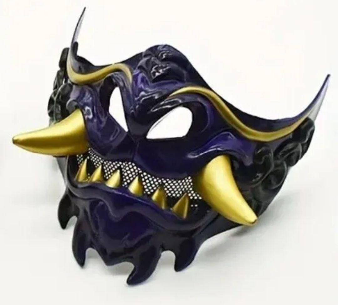 ☆特価！【面頬】甲冑 鎧兜 【面具】鬼 マスク お面 仮面 武士 武将 侍