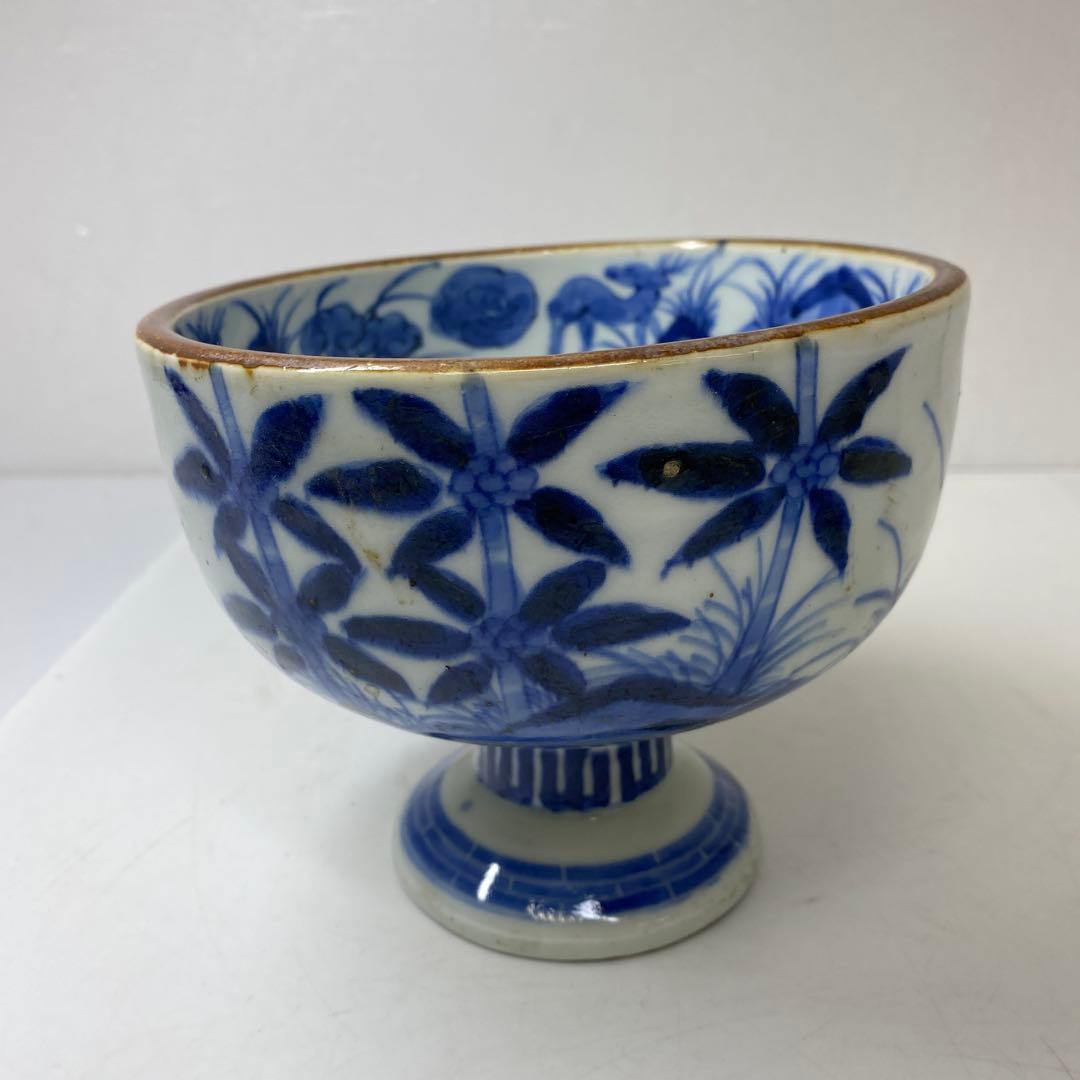 古伊万里 染付盃洗 中皿 蕎麦猪口色々 9点タコサ 東さ7-