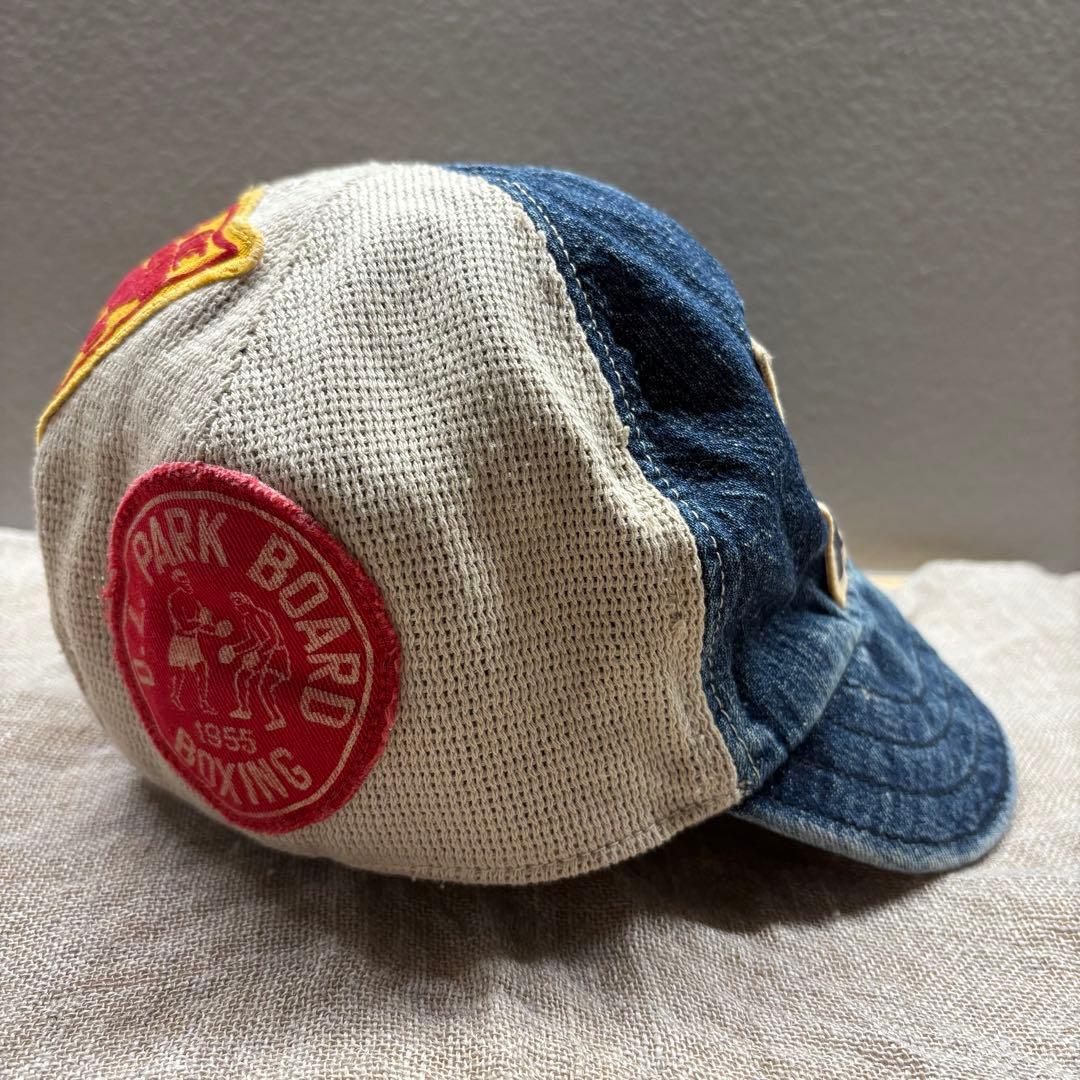 デニム&ダンガリー ワッペン パッチ デニムメッシュキャップ サイズ58