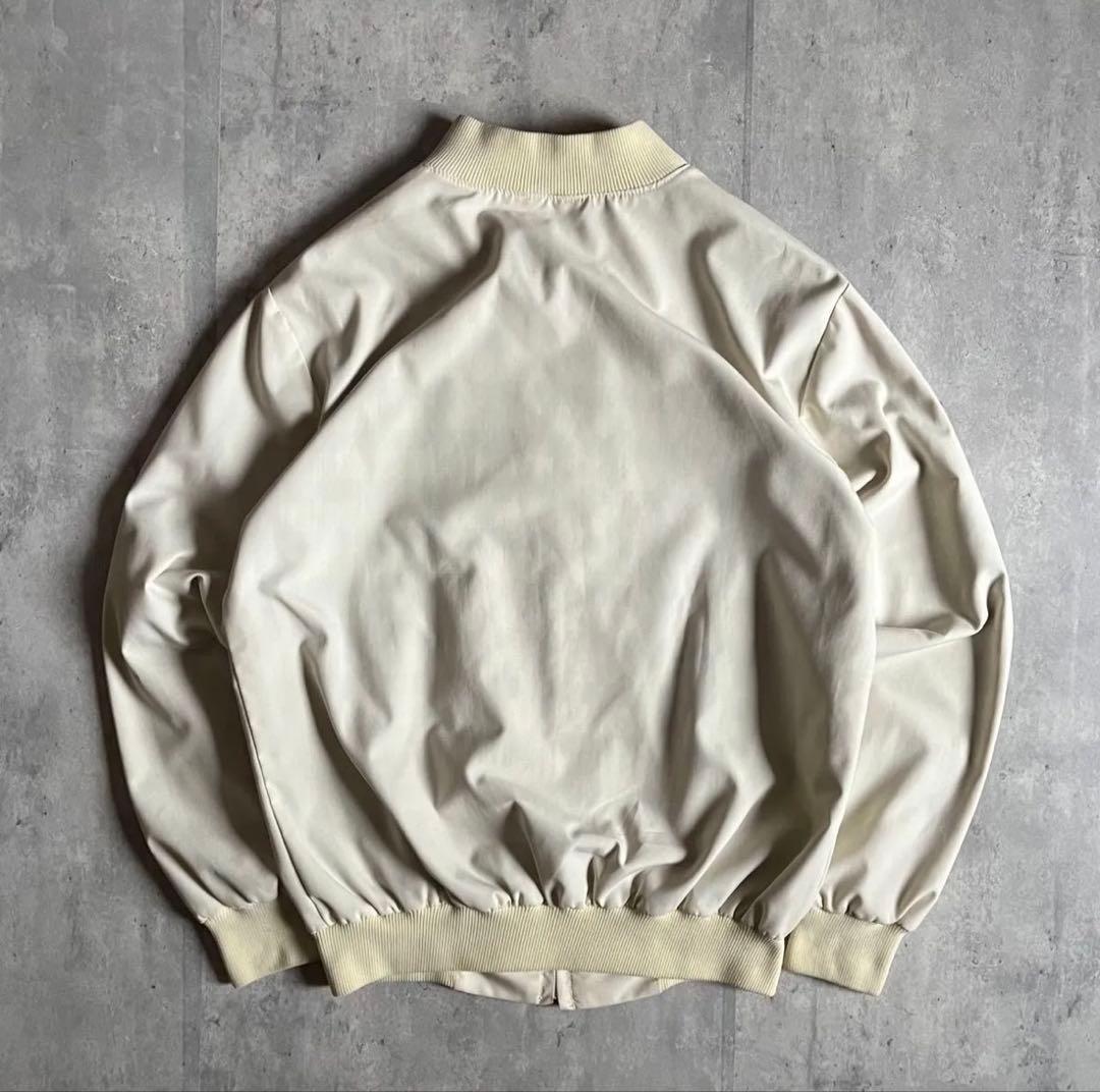 70s vintage】ボンバージャケット ジップブルゾン 裏地チェック 短丈