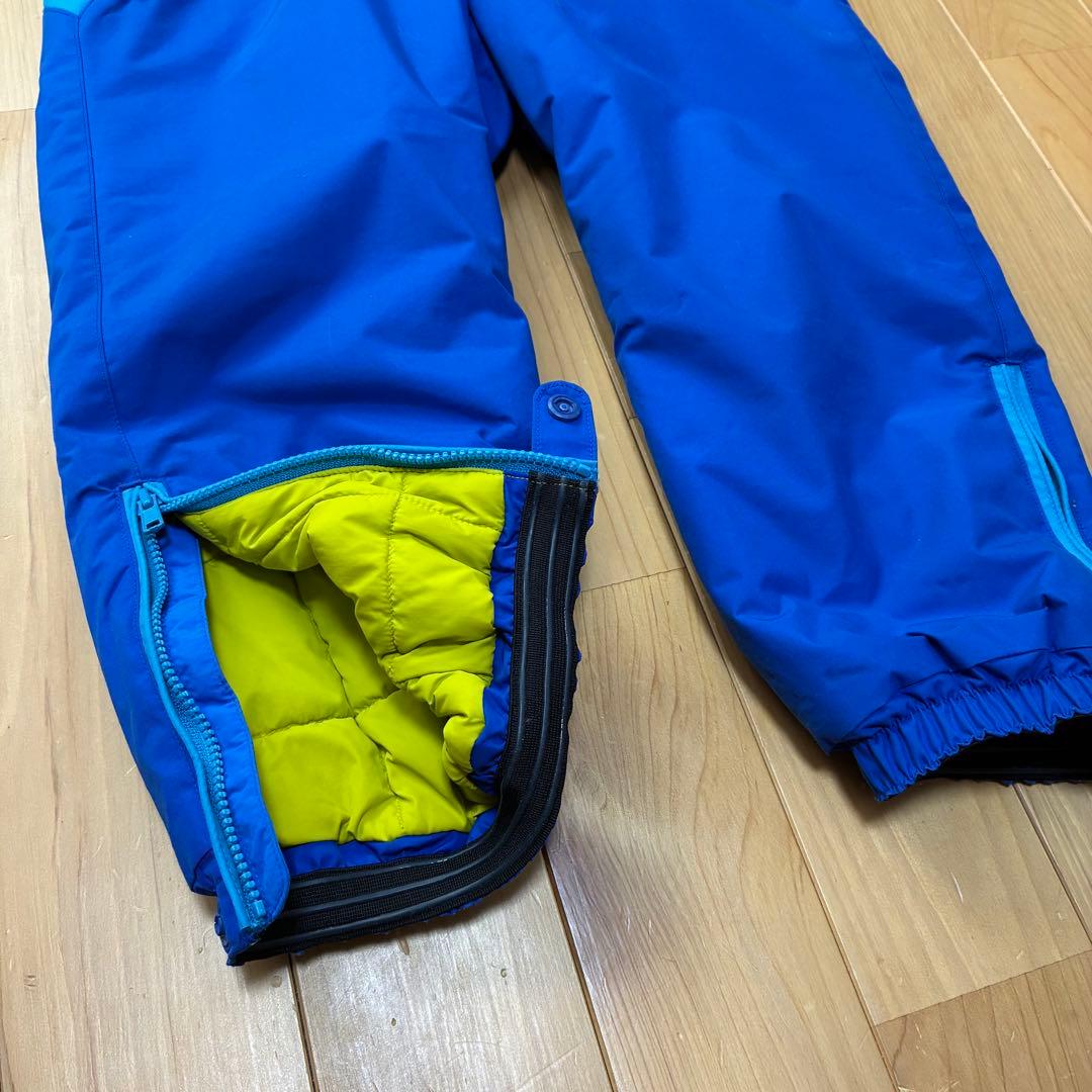 mont-bell 子ども用スキーウェア 青 120cm つなぎ 美品 mont-bell 子供