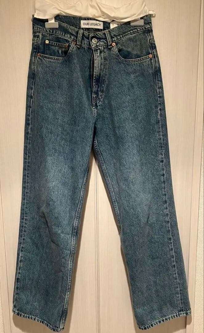 パンツ our legacy third cut jeans Third cut wide-leg jeans in grey - Our Legacy | Mytheresa