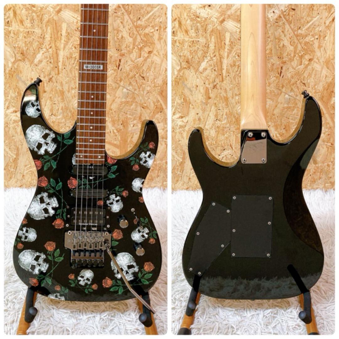 ESP LTD スカルローズ M-200SR エレキギター ESP LTD M200SR Skull