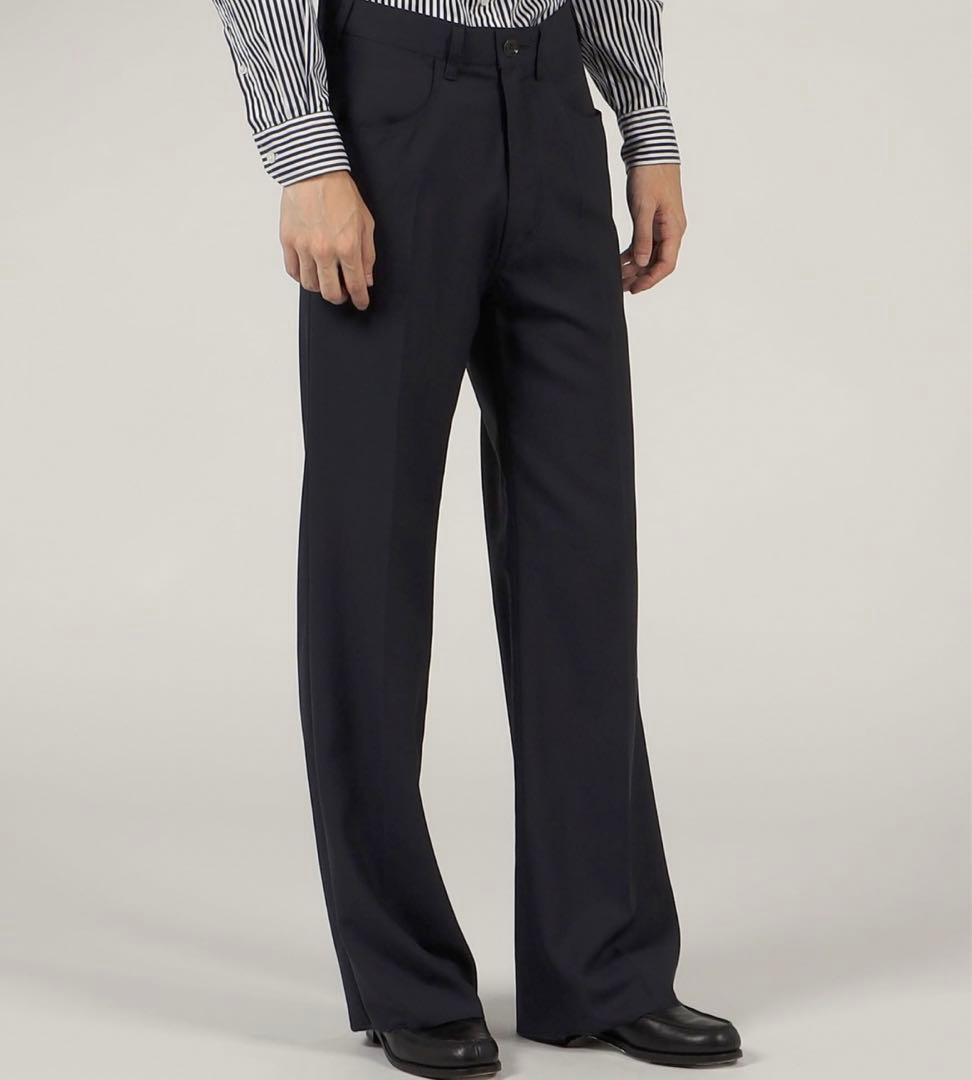 新品】定価66, la favola wool セミフレアpants