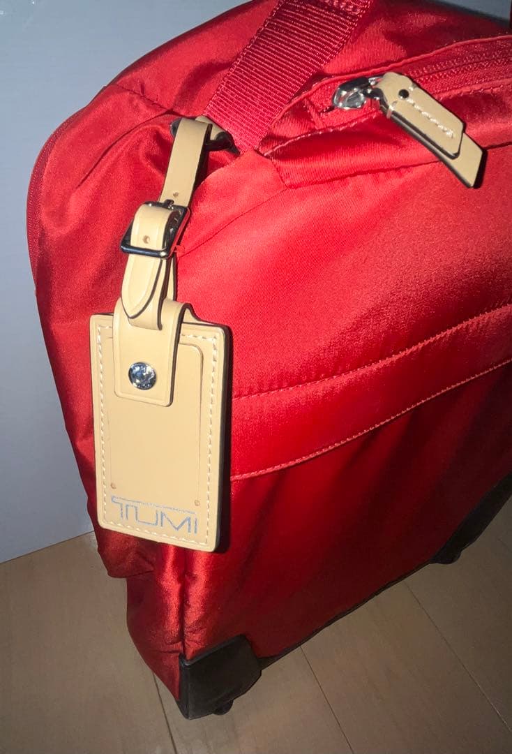 TUMI トゥミ ナイロン コンパクト・ キャリーケース ソフトシェルレッド