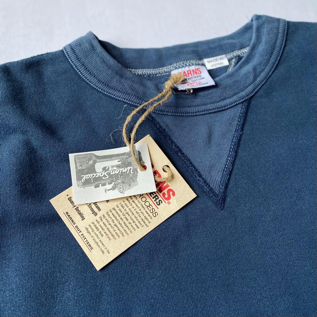 新品 BARNS ユニオンメイド クルーネックスウエット 日本製 JAPAN