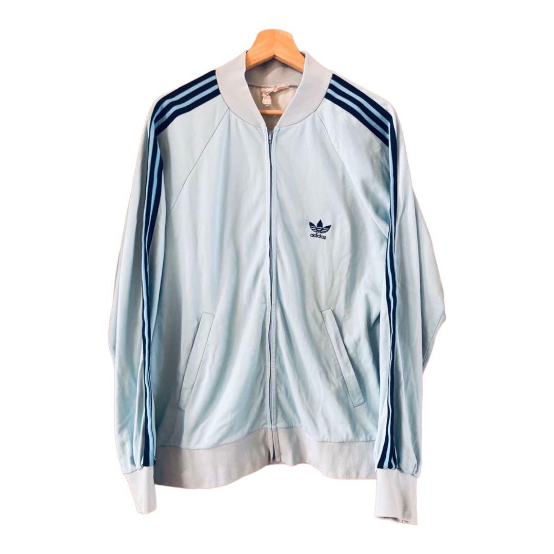 70s Adidas ATP トラックジャケット ジャージ ブルー ライトブルー