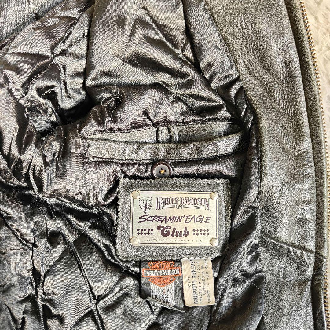 ハーレーダビッドソン スクリーミン イーグル レザーライダース 36 黒