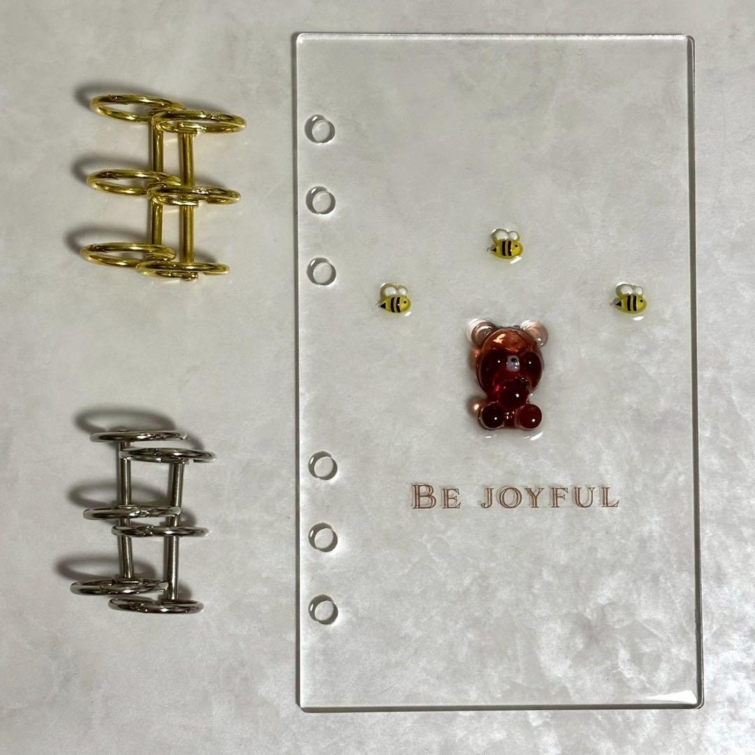 ✨新作✨A6 アクリルレジンバインダー リング付き 韓国 貯金 - メルカリ