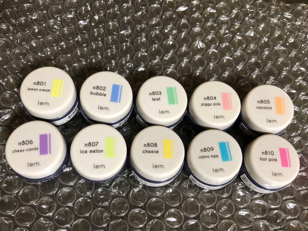 Lem. ペールネオン 10色セット 楽天市場】lem. レム カラージェル ペールネオン シリーズ 10色セット