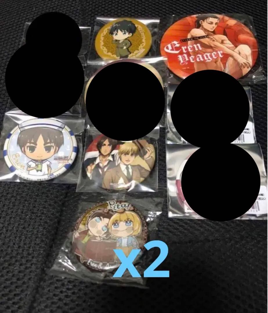 進撃の巨人 缶バッジ エレン JOYPOLIS 17点セット - メルカリ