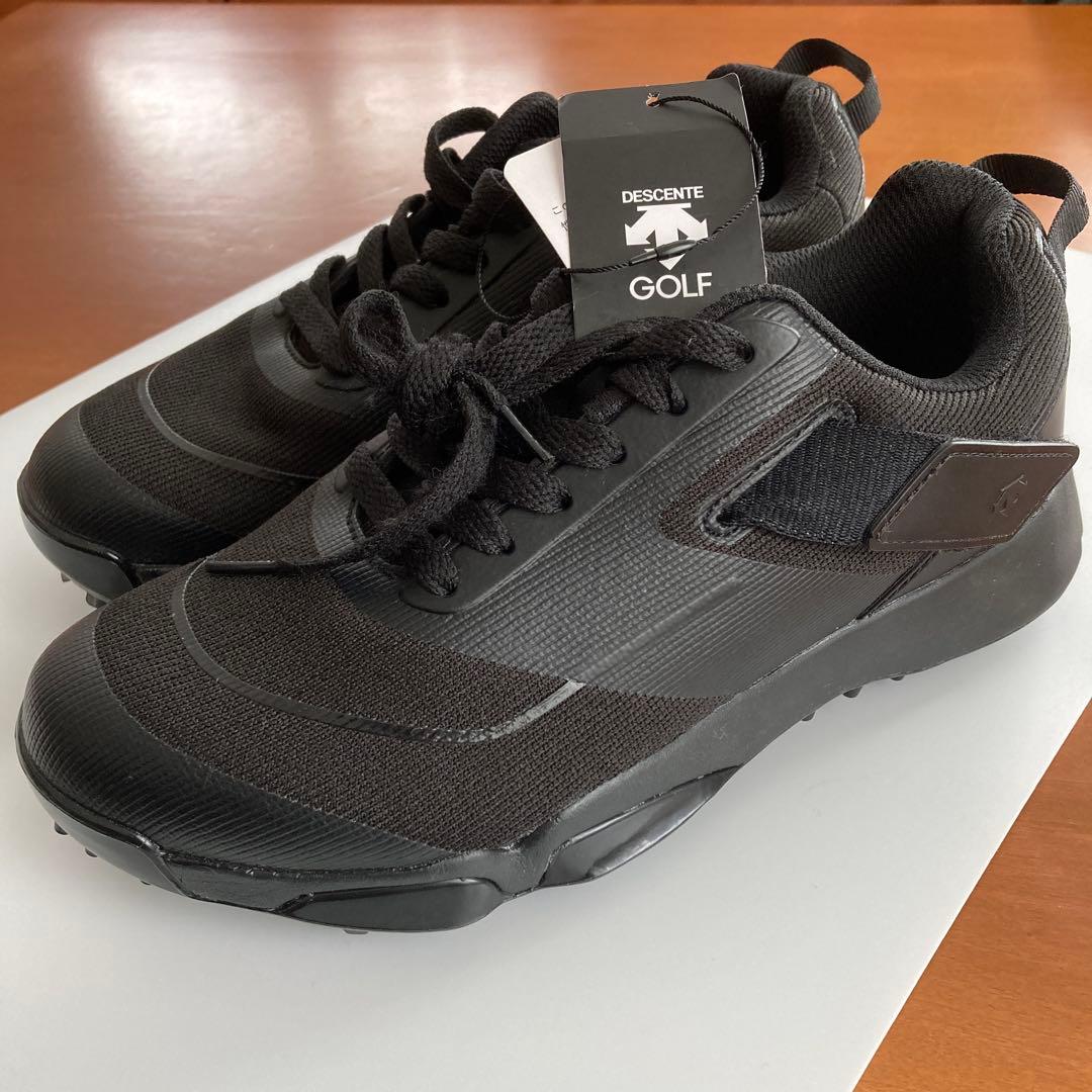 新品】デサントDESCENTE ゴルフシューズ 23.5cm黒 コウノエベルト
