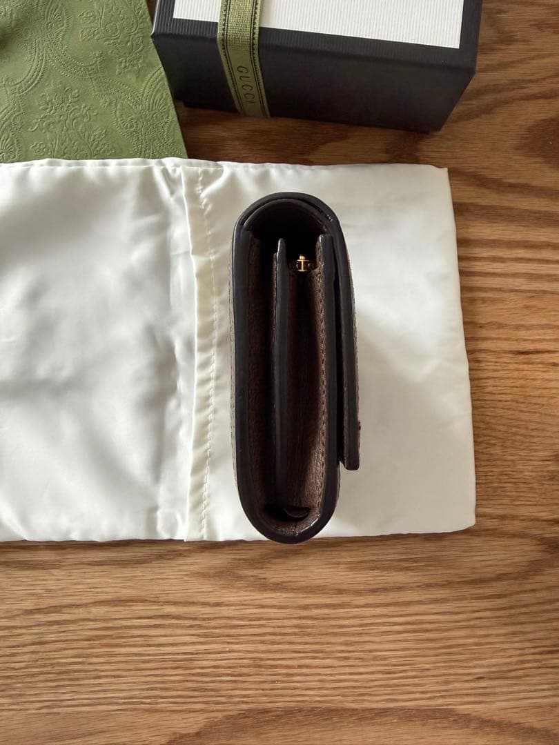 GUCCI GGモノグラム 三つ折り財布